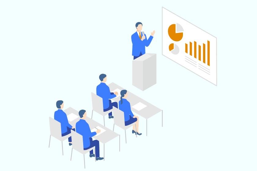 基礎から実践まで、体系的な研修プログラムのイメージ