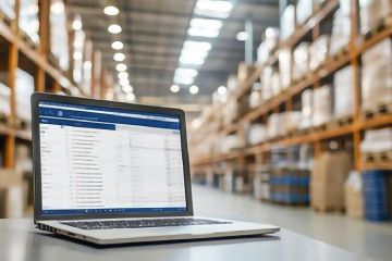 物流会社の在庫管理システムのイメージ